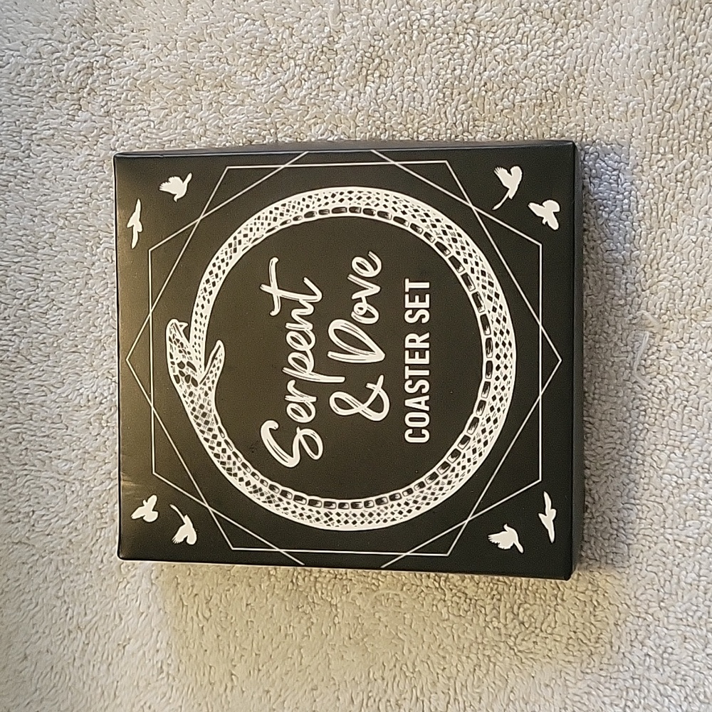 Fairyloot Serpent and Dove Coaster Set 